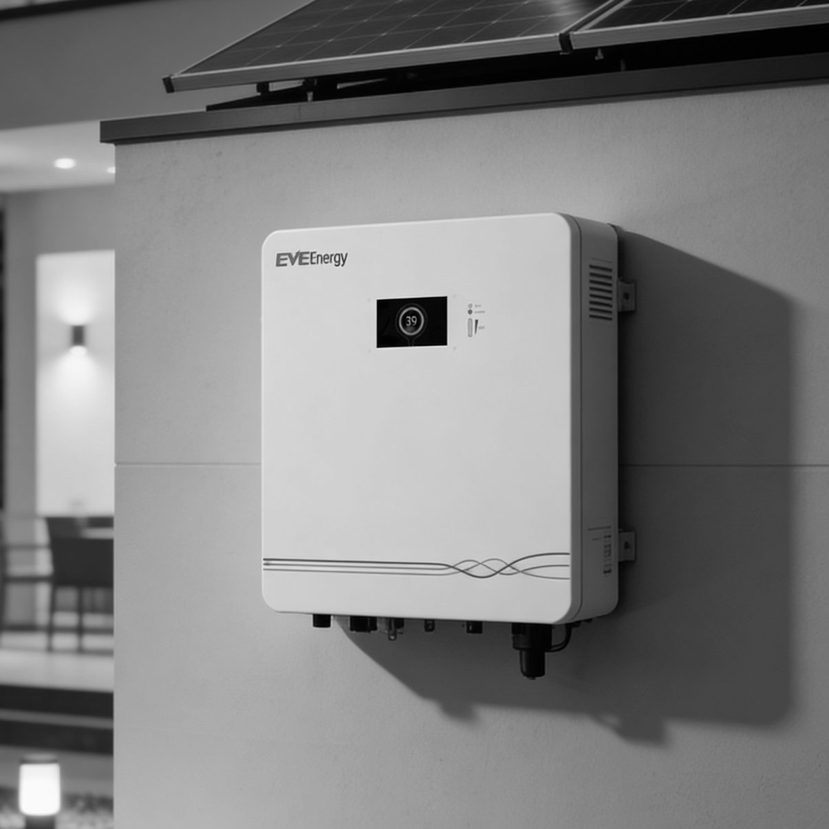 Wall-mounted solar inverter